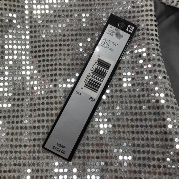 Tahari Asl Petite Shiny Cape Jacket - Picture 7 of 8